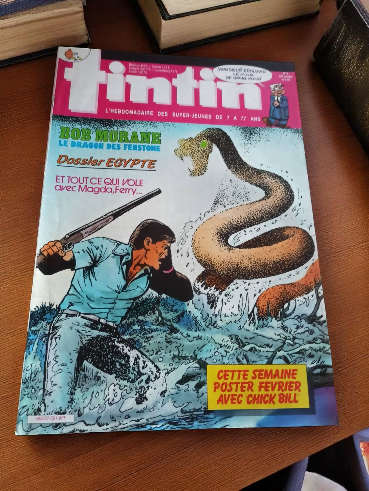 Magazine Tintin ancien Bob Morane Dossier Égypte vintage rare collector