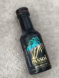 Miniature alcool Passoã liqueur 5cl bouteille noire échantillon partiel