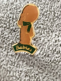 Pin's Babies vintage, personnage bébé, finition dorée, badge rétro (Ref 9)