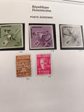 Timbres anciens République Dominicaine poste aérienne Jeux Olympiques éducation