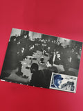 Carte postale philatélique armistice 1945 Marshal de Lattre, cachet 1970