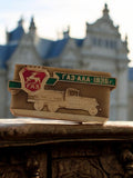 Broche vintage GAZ-AAA 1935 camion soviétique émaillée insigne rétro URSS
