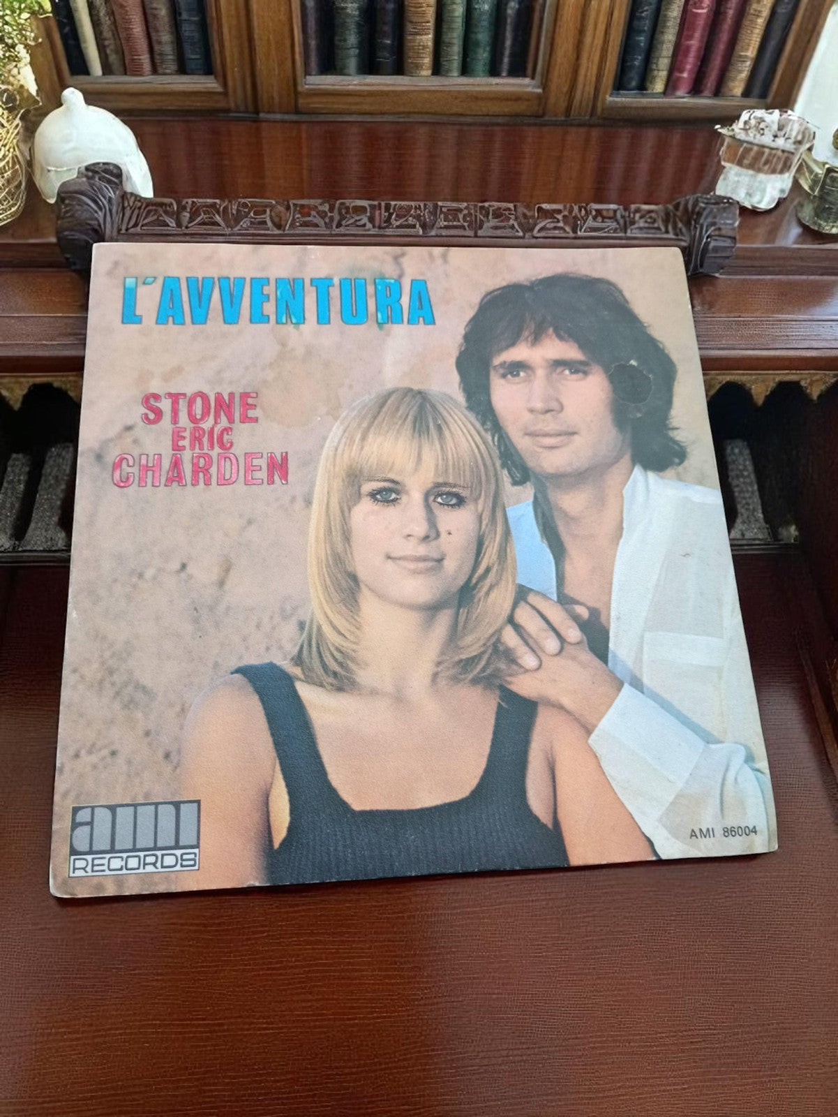 Vinyle 45 tours Stone Eric Charden L'Avventura AMI 86004 vintage pochette photo