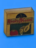 Pin's vintage Rivoire & Carret boîte alimentaire, ancien badge publicitaire