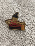Pin's vintage Atout-K contrôle qualité badge publicitaire années 90