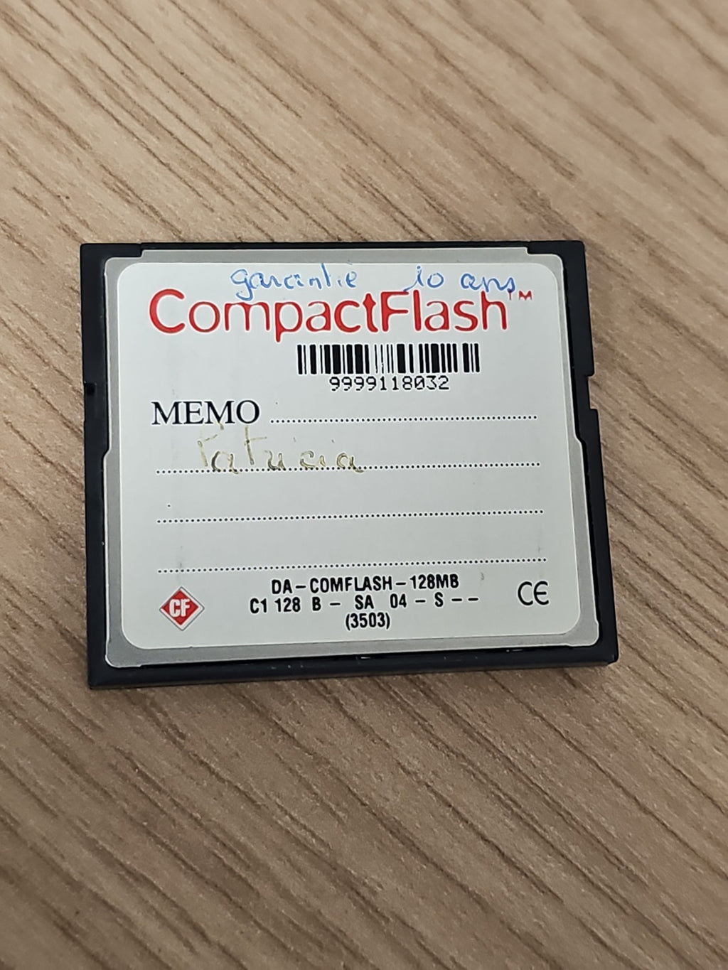 Carte mémoire CompactFlash 128 Mo