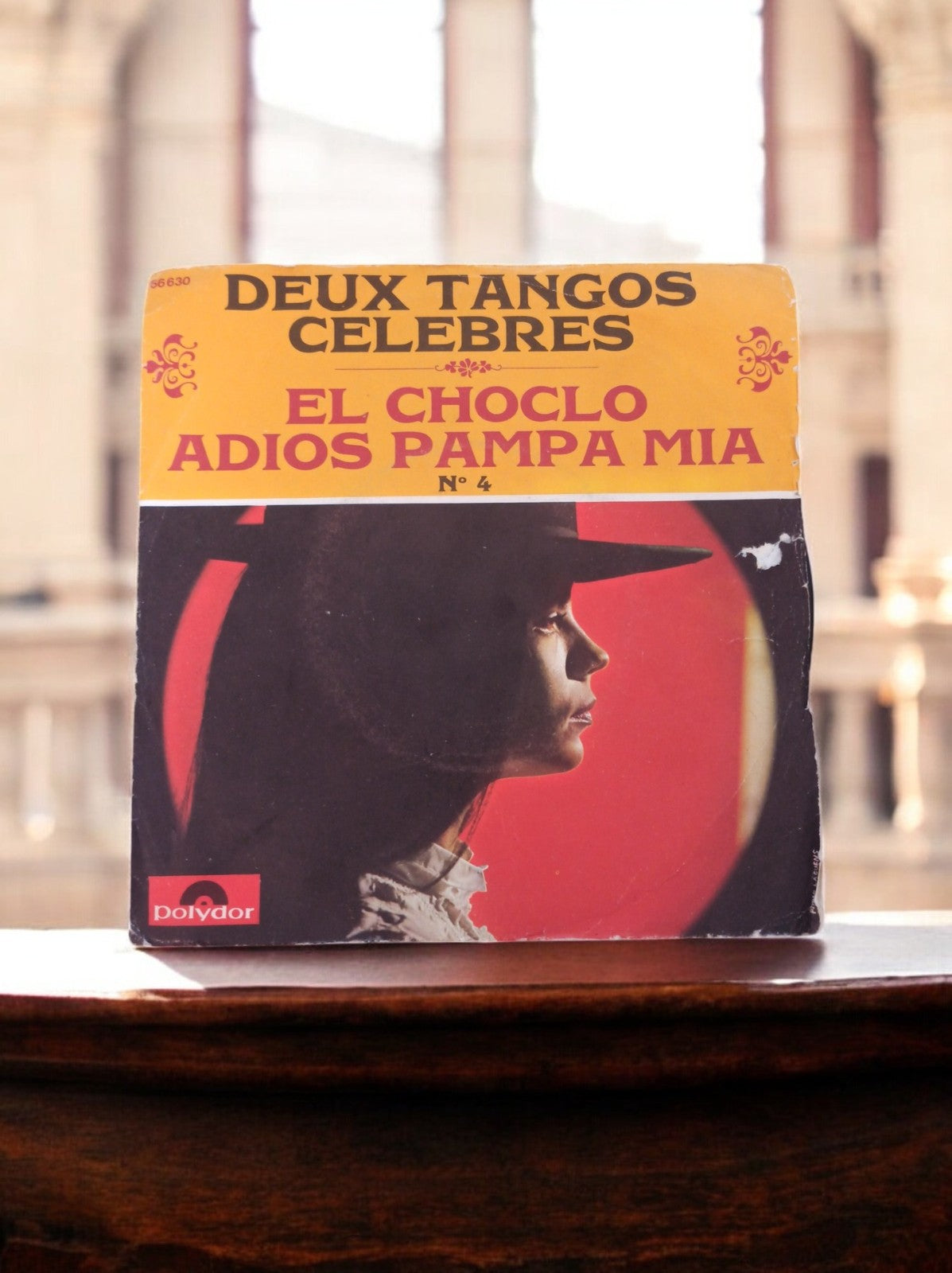Vinyle 45 tours Polydor Deux Tangos Célèbres El Choclo Adios Pampa Mia vintage