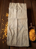 Sac en toile de jute ancien vintage déco, usures, patine, style rustique