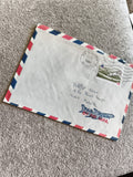 Lettre avion Réunion 1982 affranchissement République Française timbre poste