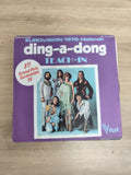 Vinyle 45 tours Teach-In Ding-a-dong Eurovision 1975 pochette violette