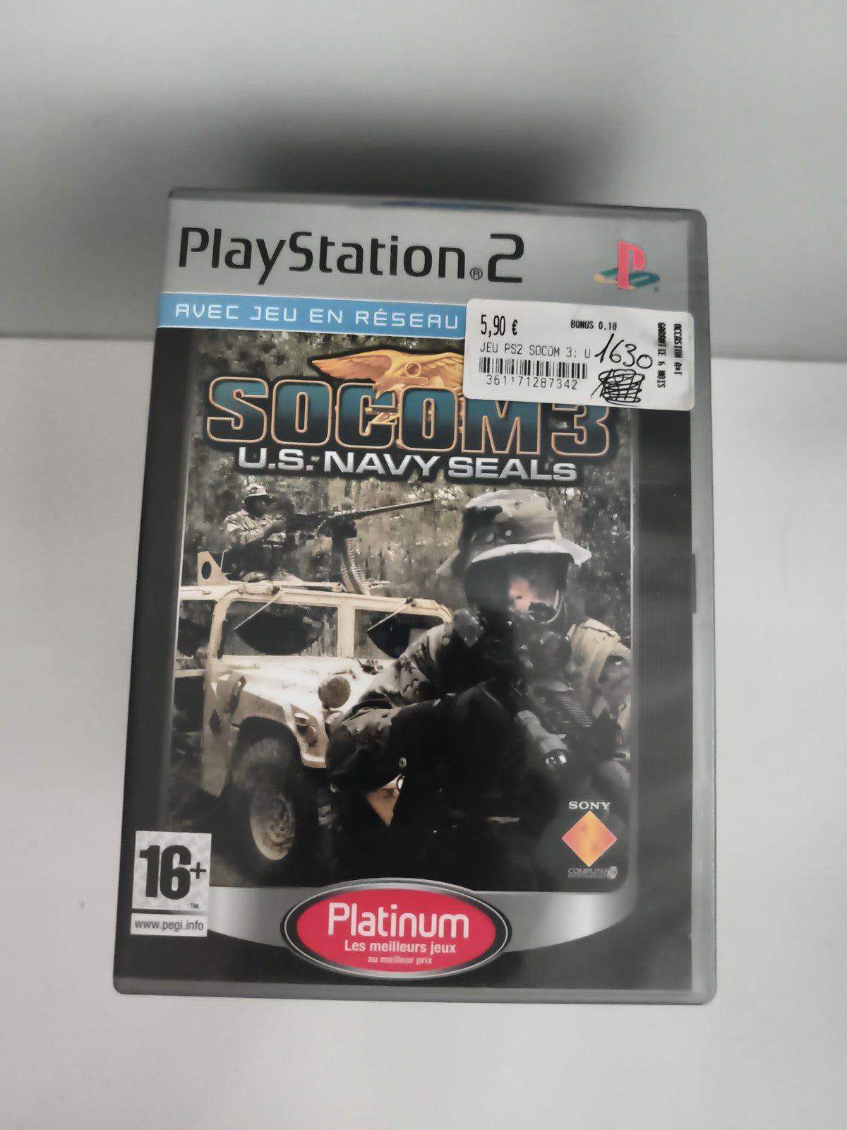 Jeu PlayStation 2 SOCOM 3 U.S. Navy Seals Platinum Sony PS2