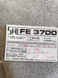 Carte QSL radio ancienne SWL FE3700 France 1982 Kenwood Yaesu RTTY Apple II