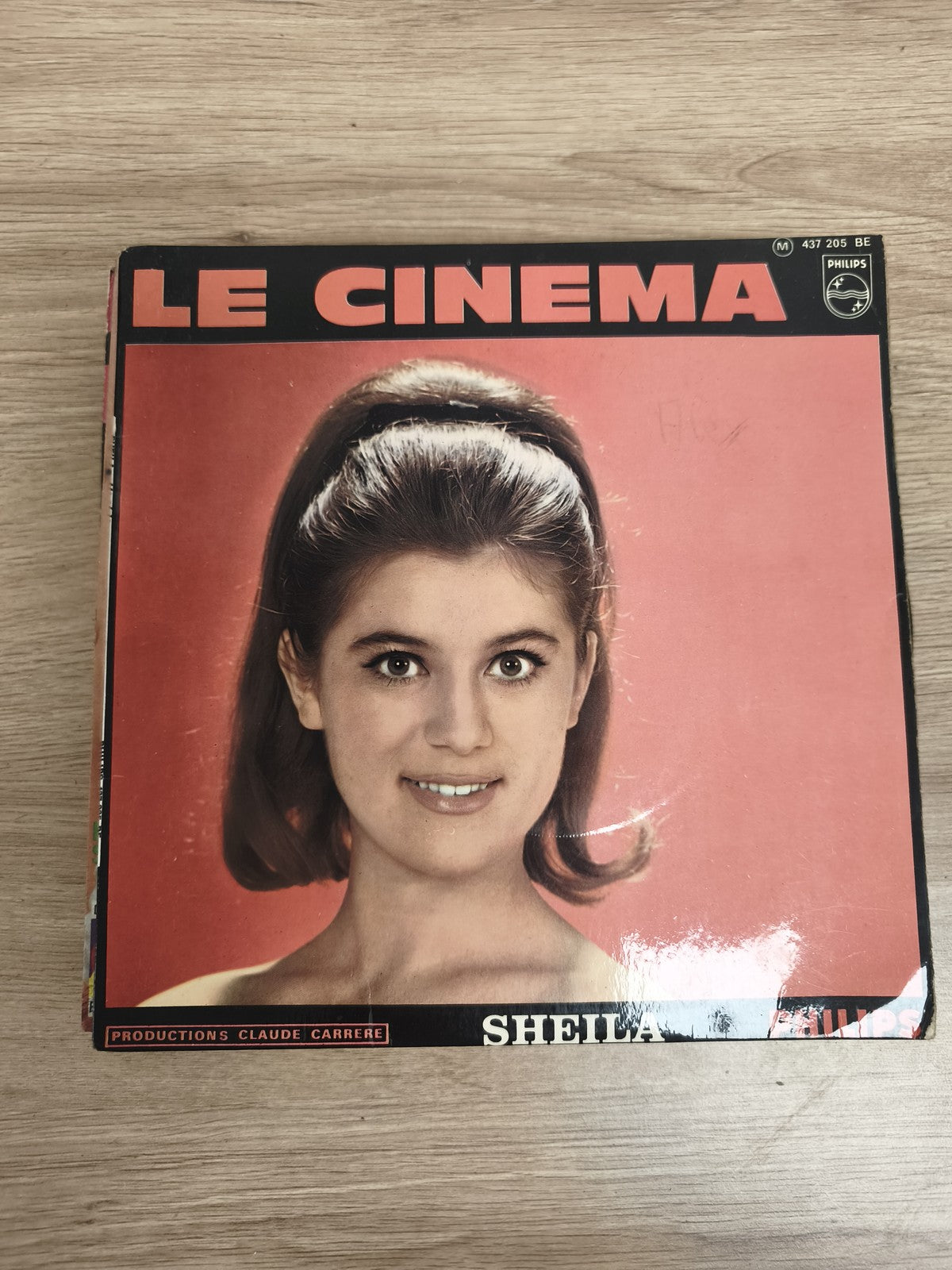 Vinyle 45 tours Sheila Le Cinéma Philips pochette photo couleur (Ref 3)