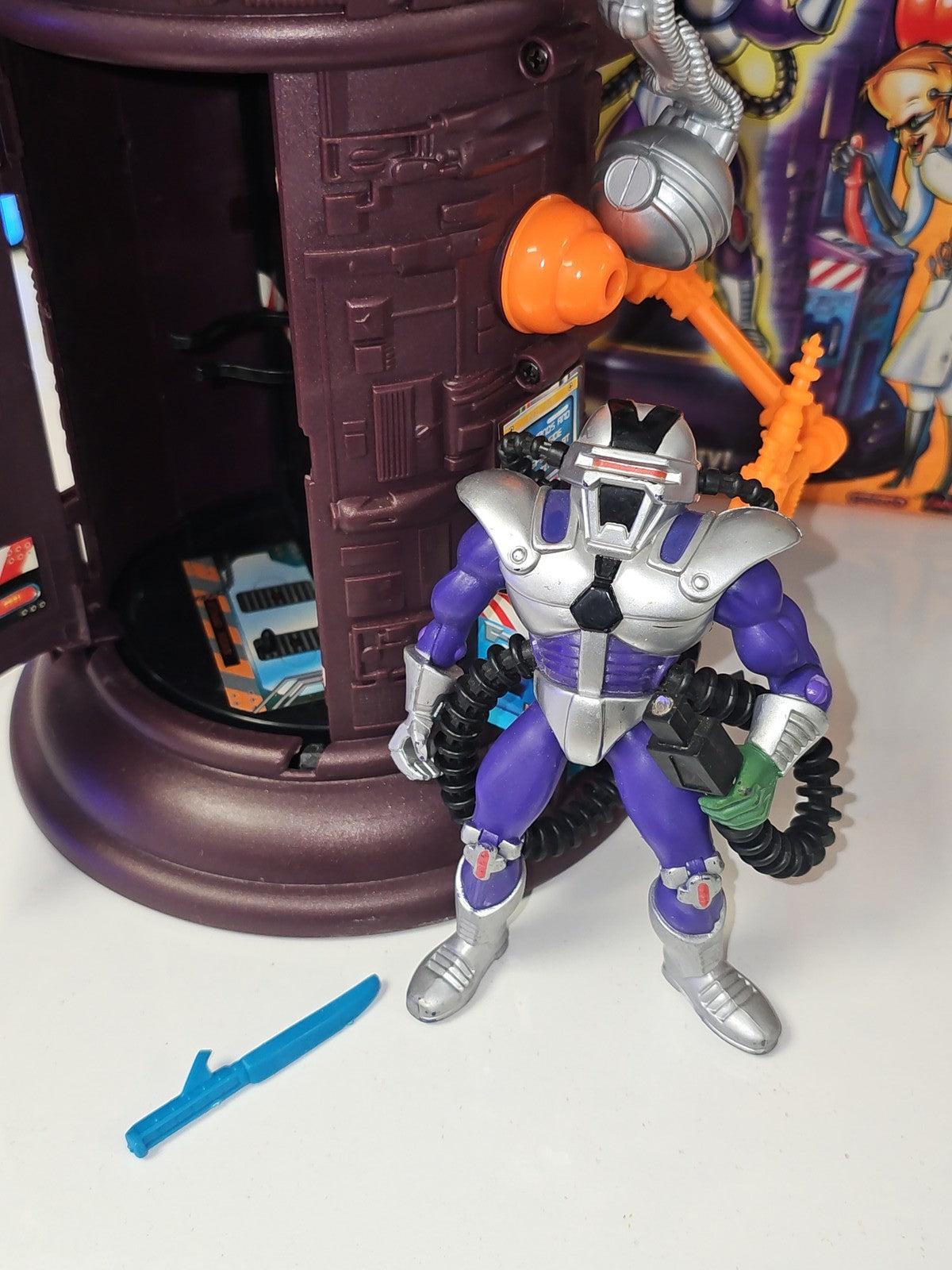 Biker Mice Mars Dr. Karbunkle Transporter Secret Lab 1994 Figurine Boîte d'origi