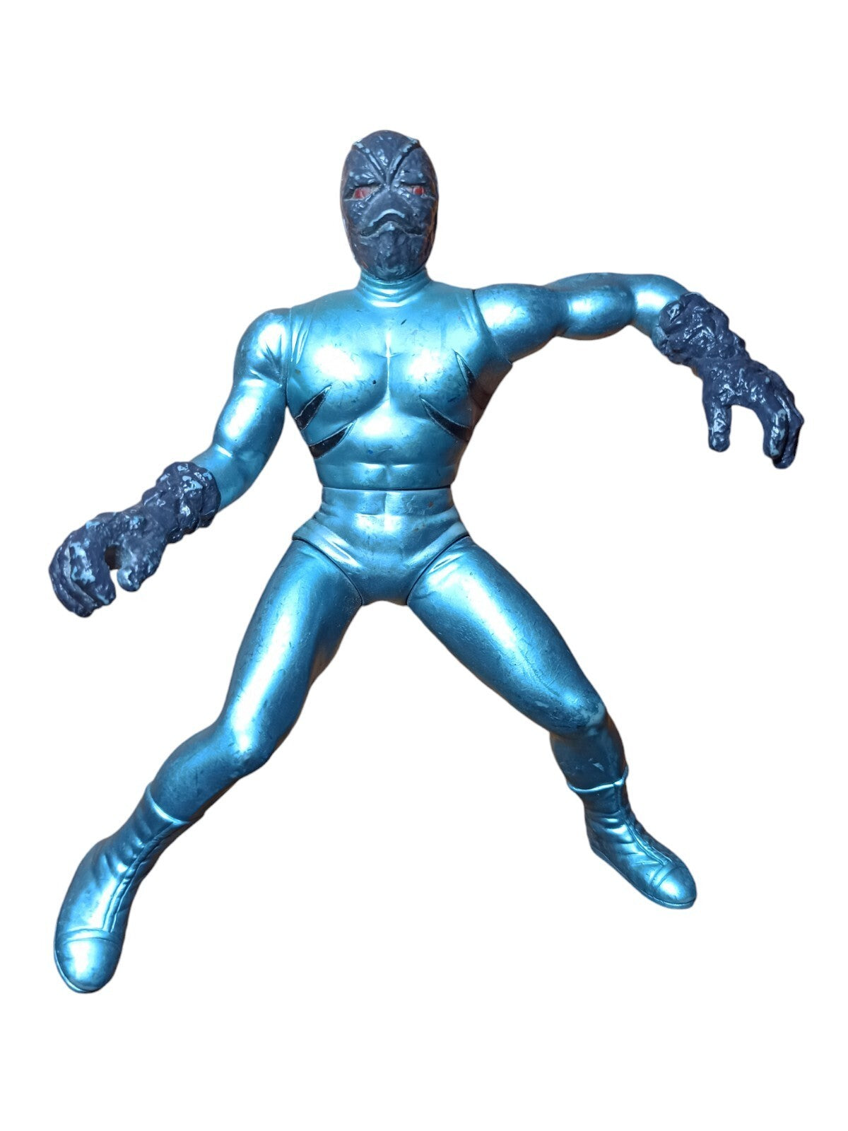 Figurine vintage Bandai Power Rangers Alien bleu 1998 monstre articulé