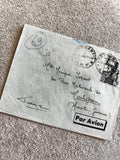 Lettre ancienne Port-Gentil 1951 affranchie timbre Par Avion France philatélie