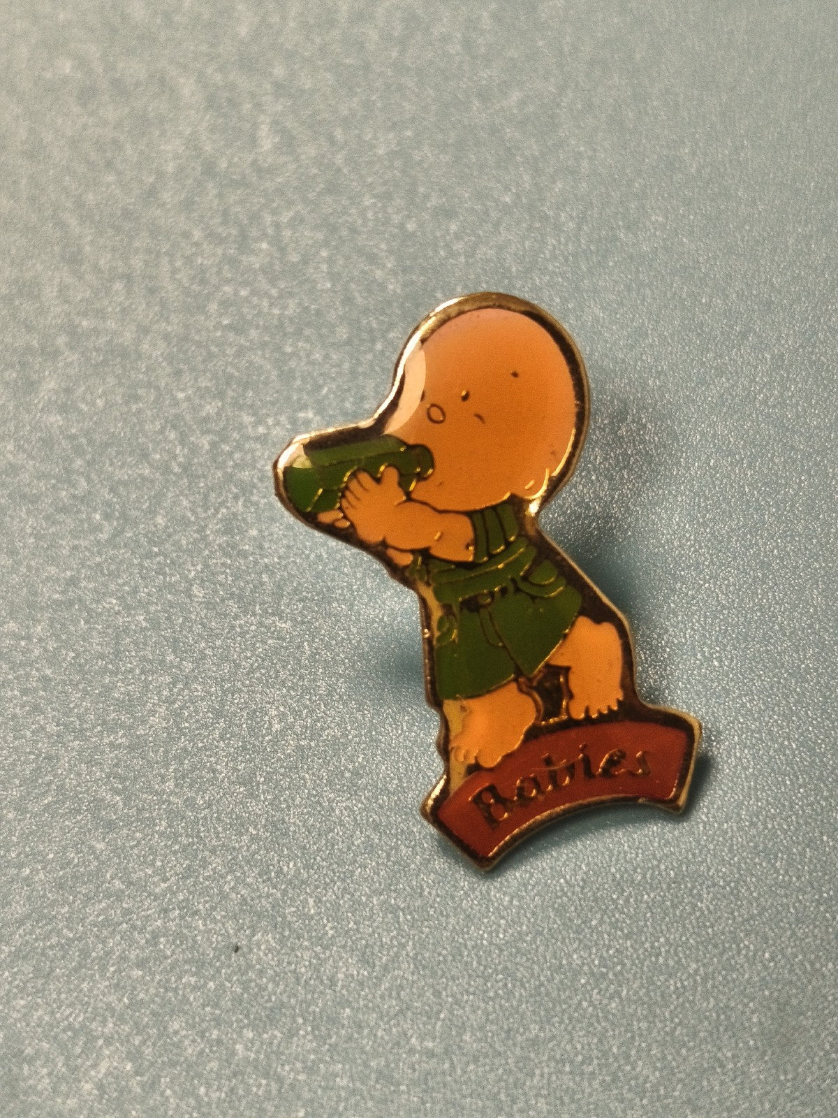 Vintage pin's Babies émaillé personnage enfant, badge collection rétro