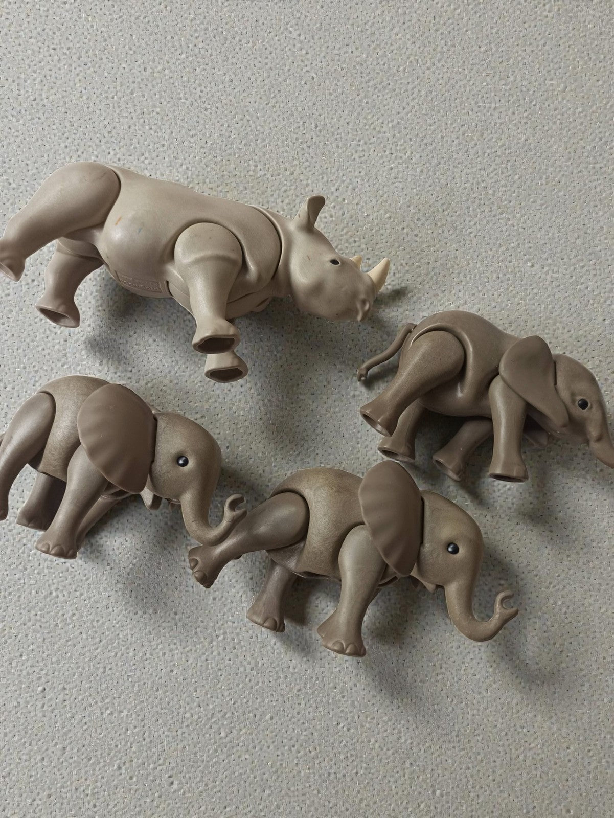 Playmobil lot animaux savane éléphants rhinocéros figurines safari enfant jeu