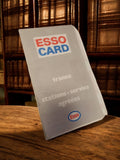 Carte routière Esso Card France vintage rétro stations-service années 70