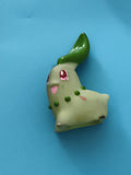 Marionnette doigt Pokémon Chikorita figurine verte finger puppet