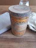 Boîte publicitaire ancienne cacao Aiguebelle vintage 1950 déco cuisine rétro