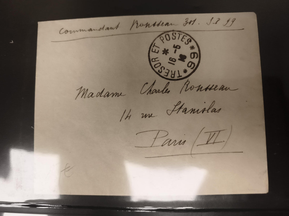 Lettre ancienne Trésor et Postes 1899 oblitération Paris philatélie cachet posta