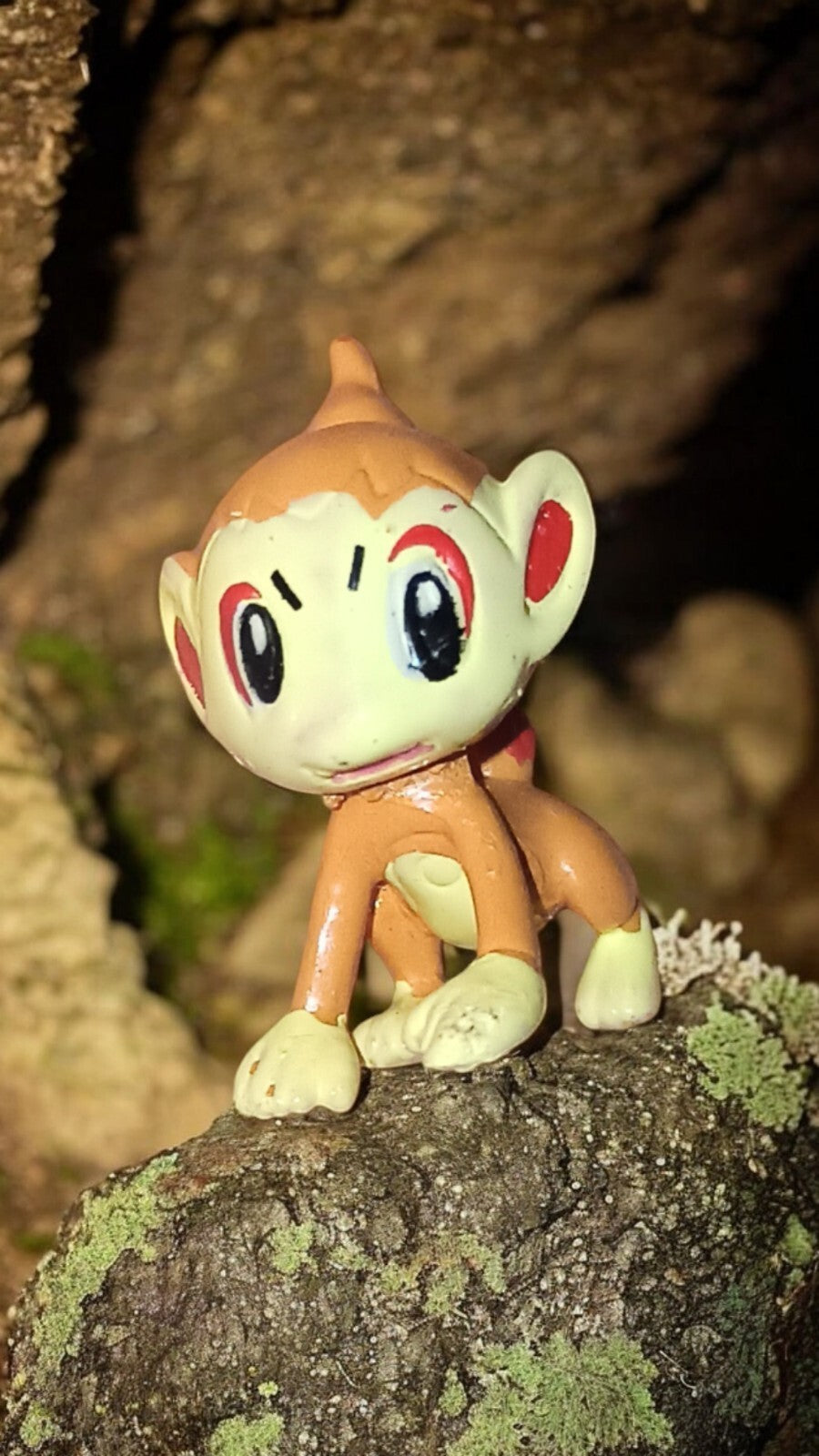 Figurine Pokémon Ouisticram vintage 2005/2006 PVC déco R/LW singe feu