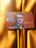Carte téléphonique vintage Télécarte 50 René Barthélemy, rare, puce collection