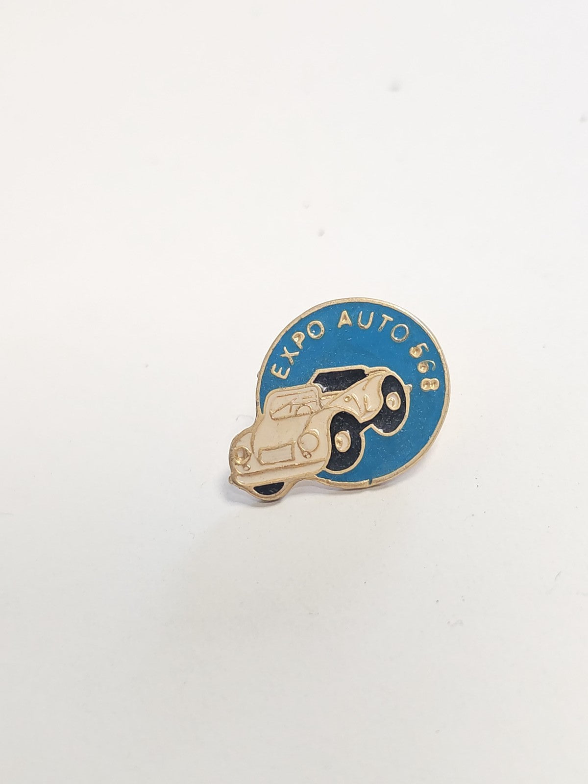 Pin's ancien rétro Expo Automobile 508, badge collection vintage auto rare