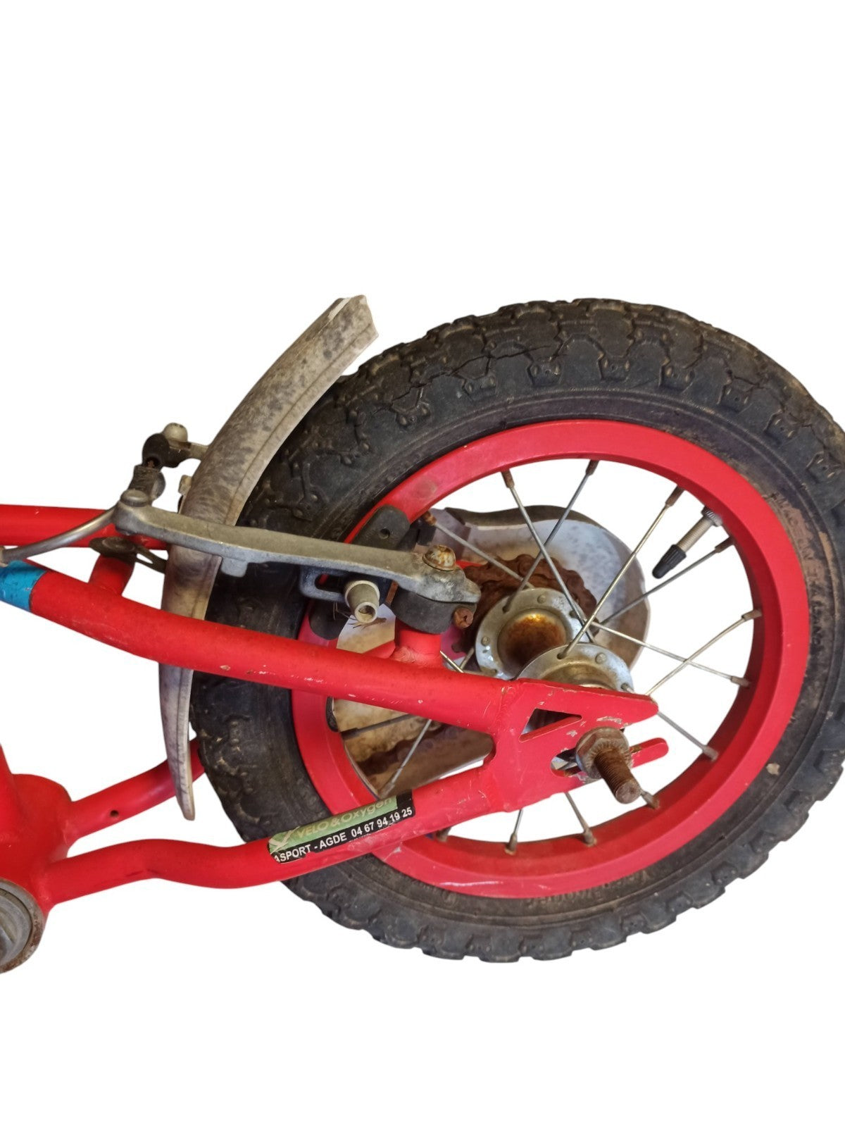 Vélo enfant PEUGEOT rouge ancien vintage années 60/80 à restaurer métal lourd