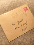 Lettre oblitérée 1955 Paris timbre Marianne 15c philatélie poste ancienne