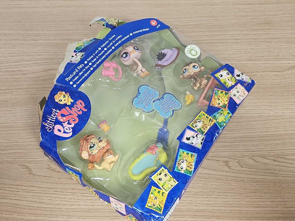 Figurines Littlest Petshop exclusives Postcard Pets 3-Pack animaux miniatures jo