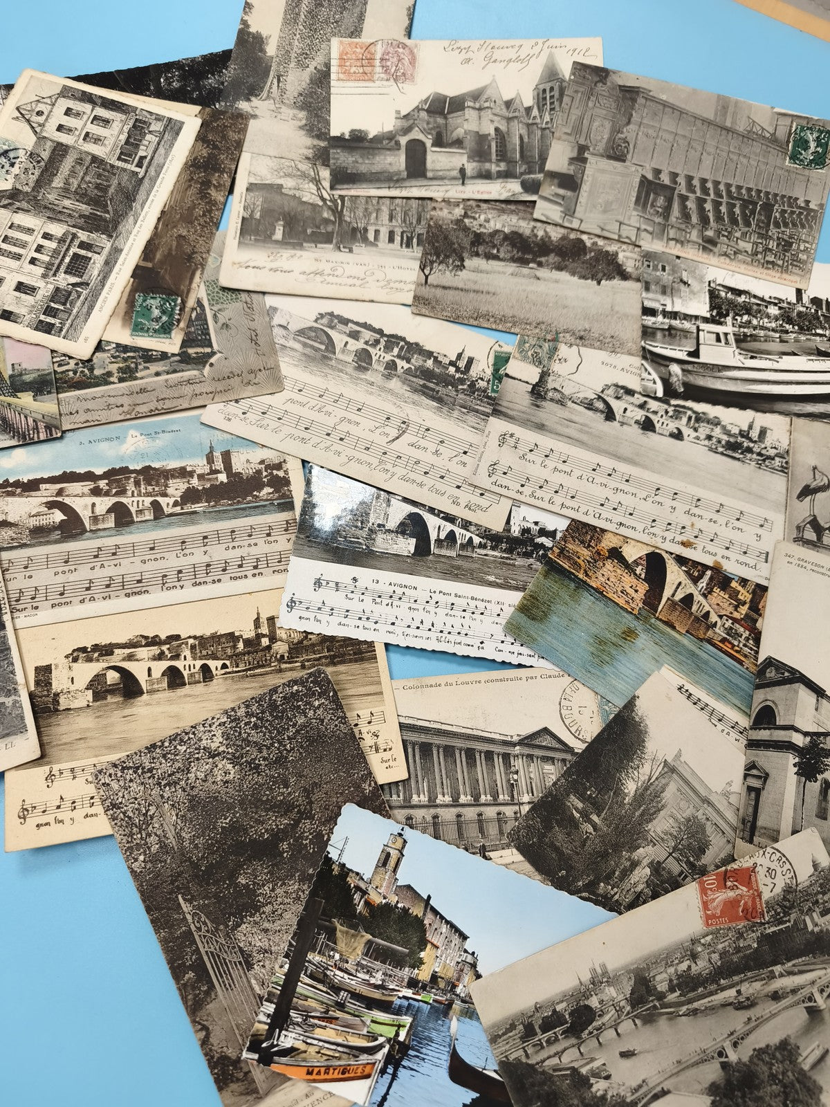 Lot cartes postales anciennes CPA paysages monuments France divers lieux vintage