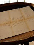 Plan ancien Marseille années 1930-40 canalisations Esso travaux publics hydrauli
