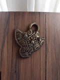 Pendentif vintage métal travaillé années 50 style oriental ancien