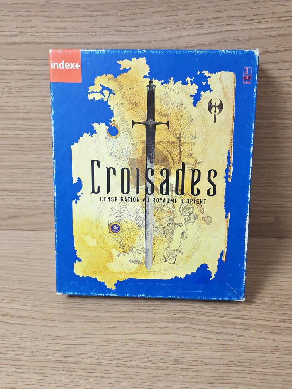 Vintage jeu PC Croisades Conspiration Royaume d'Orient 1997 rétro CD-ROM rare