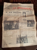 Journal ancien Le Provençal procès Dominici années 1950 vintage presse France