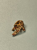 Vintage pin's football joueur doré émaillé ancien collection sport rétro