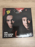 Vinyle 45 tours Milli Vanilli Girl You Know It's True pochette Carrere (Ref 2)