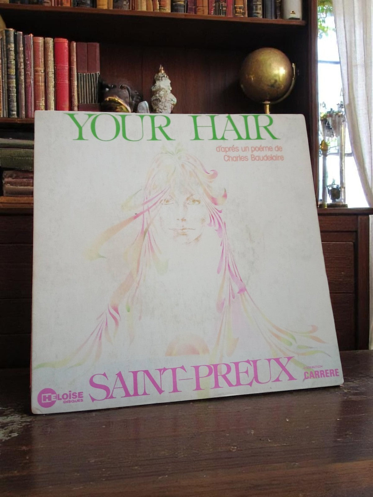 Vinyle LP Saint-Preux Your Hair vintage Heloise Carrere rétro pochette art
