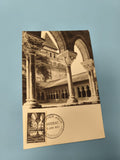 Enveloppe FDC premier jour Moissac 1963, illustration cloître, oblitération visi