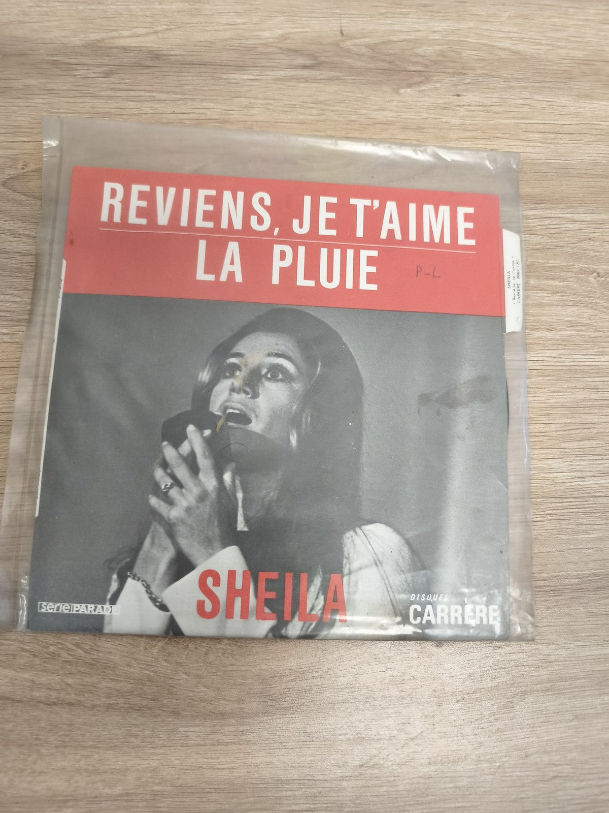 Vinyle 45T Sheila Reviens Je T?aime La Pluie Disques Carrere pochette photo (Ref