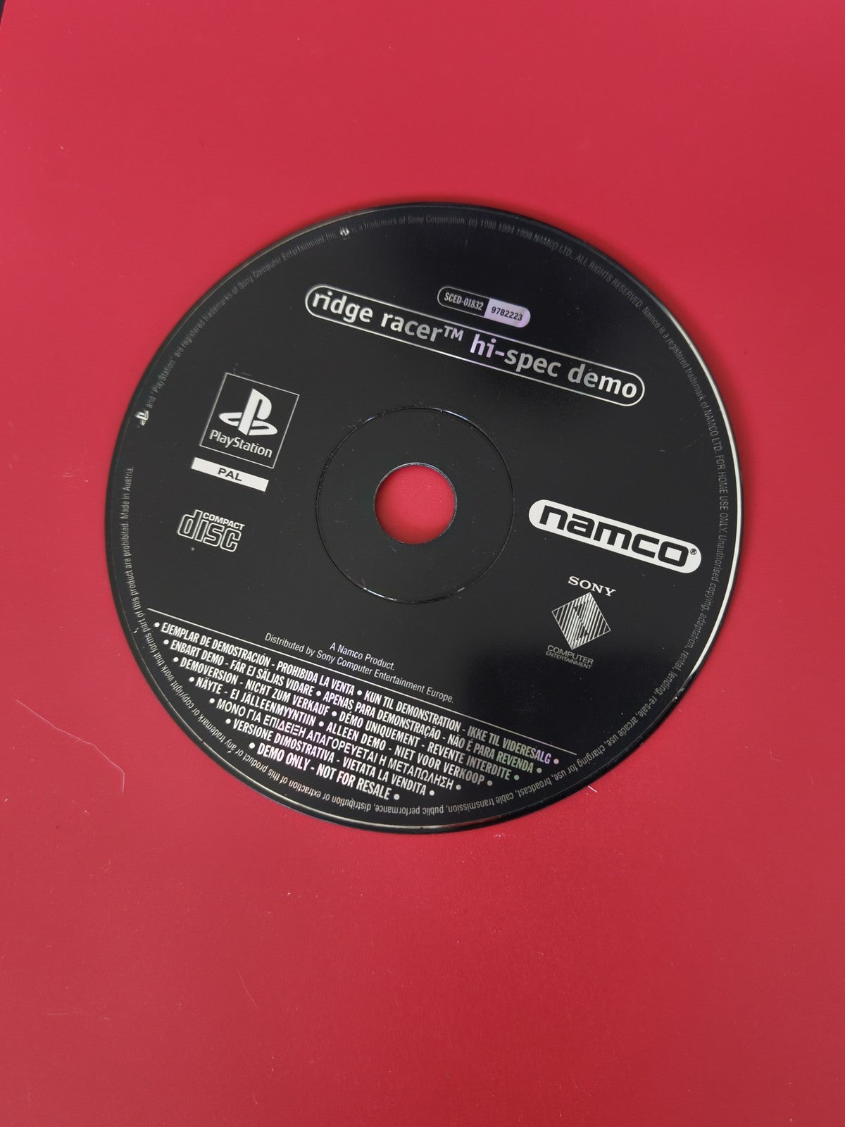 CD démo Ridge Racer pour Sony PlayStation PS1 ? disque original seul jeu d?essai
