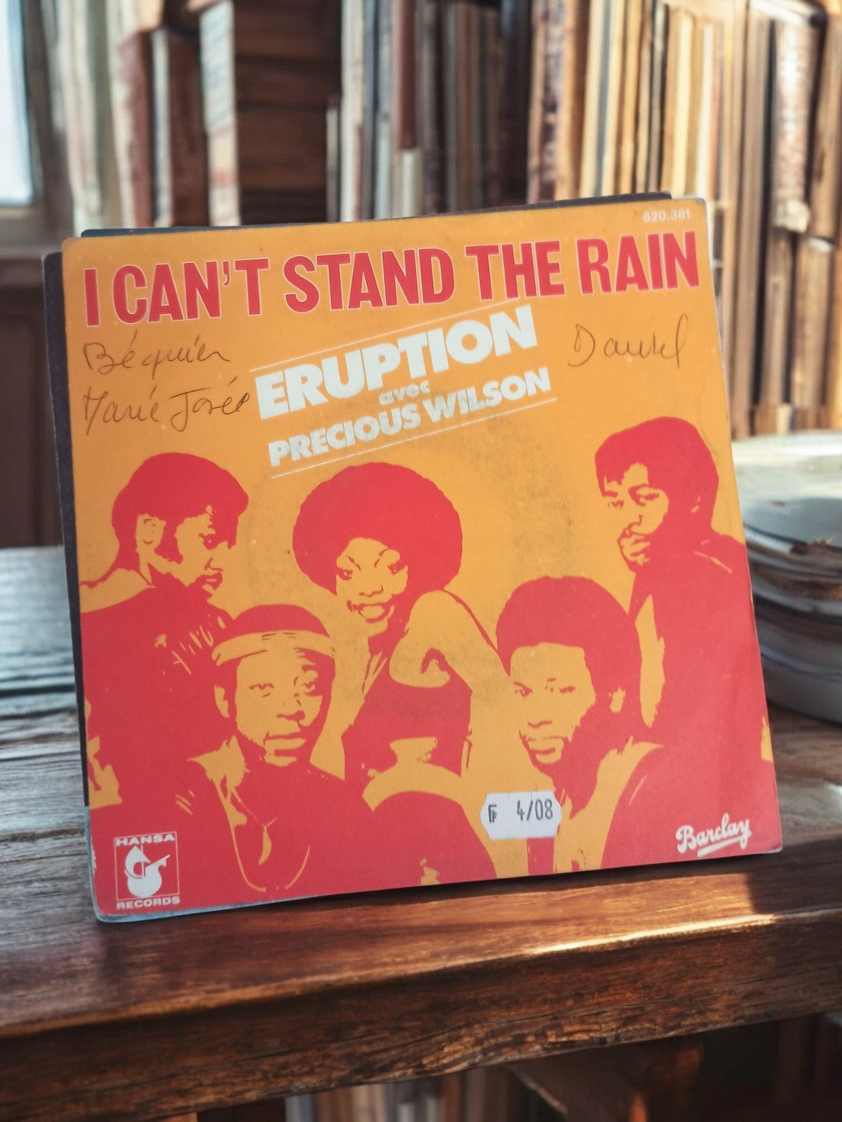 Disque vinyle 45 tours Eruption Precious Wilson I Can't Stand The Rain vintage