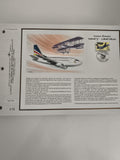 Feuillet CEF Liaison Postale Nancy Lunéville Aéropostale avion timbre