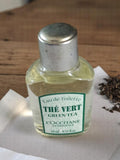 Miniature parfum L'Occitane Thé Vert ancien 10ml verre soufflé vintage