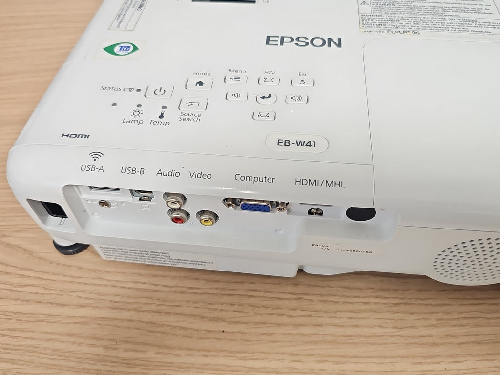 Projecteur EPSON 3LCD EB-W42 portable blanc, vidéoprojecteur HDMI