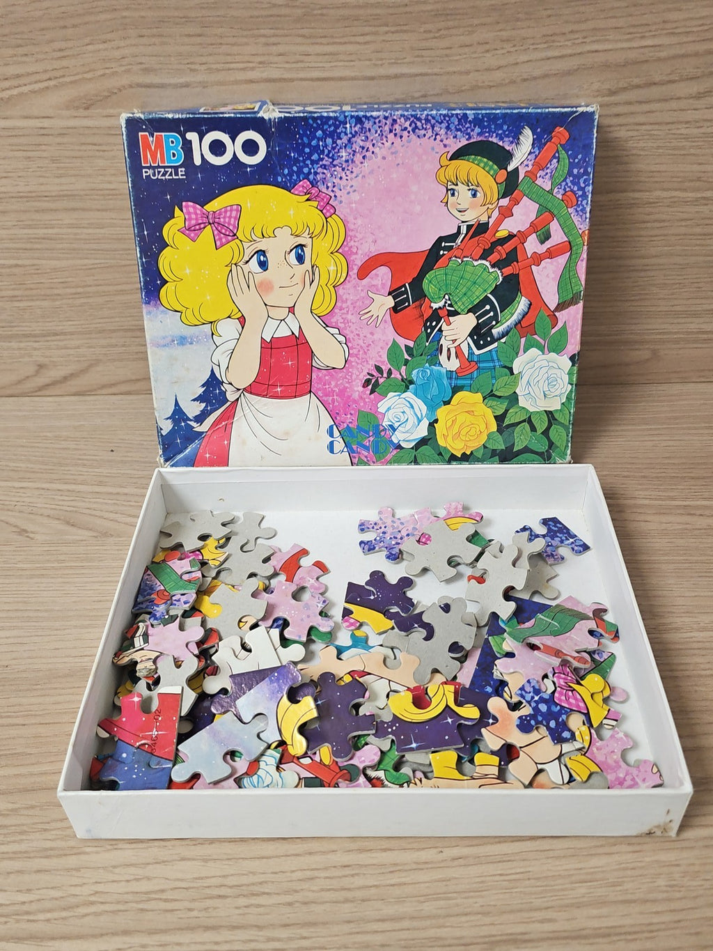 Puzzle MB Candy 100 pièces ancien rétro vintage jeu de collection rare enfant