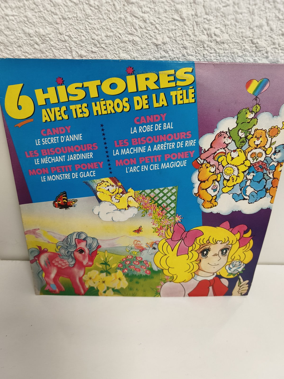 Vinyle 33 tours 6 histoires Candy Bisounours Mon Petit Poney dessin animé