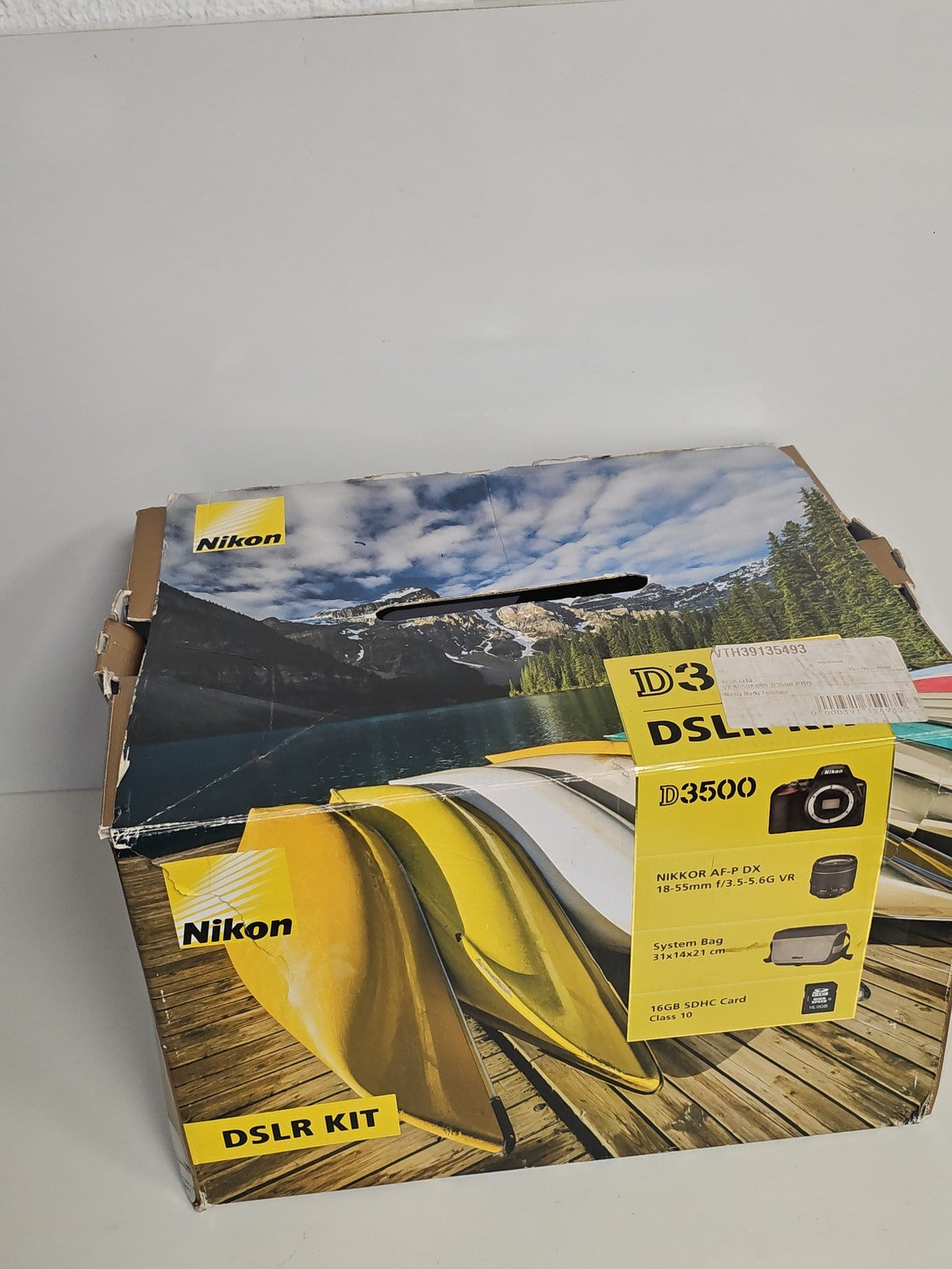 Boîte vide d'origine pour appareil photo Nikon D3500, emballage Nikon authentiqu